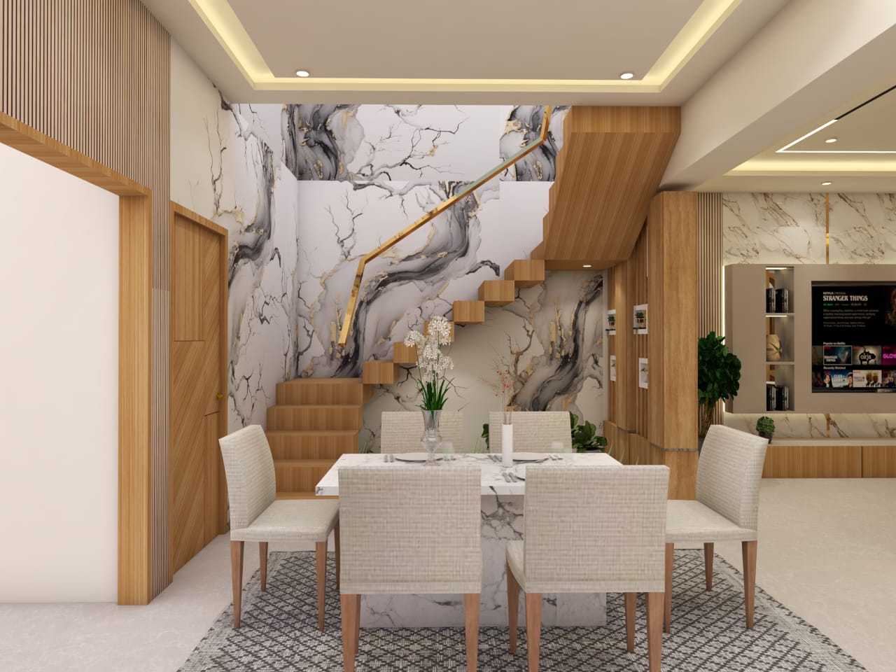 Modern Residential Elevation by Construction and Interior Design Bangalore